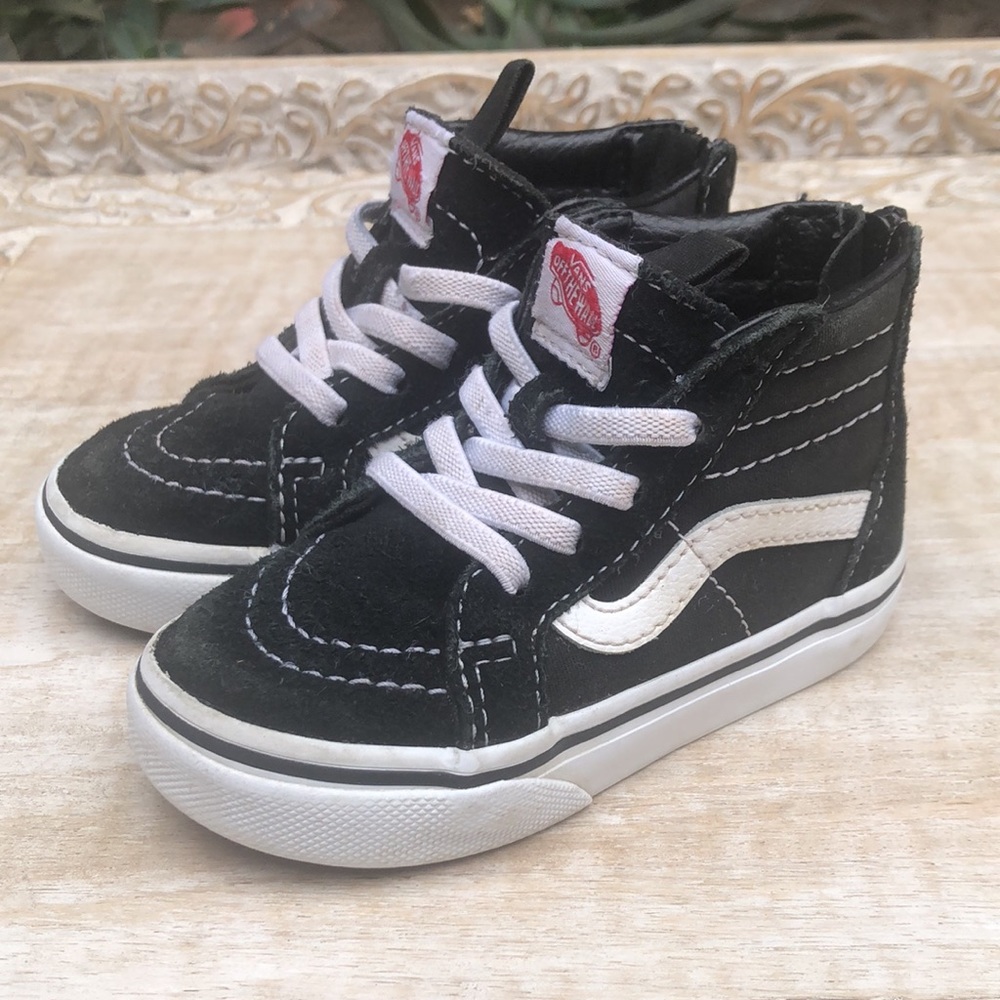 Vans black Sk8 Hi toddler size 6